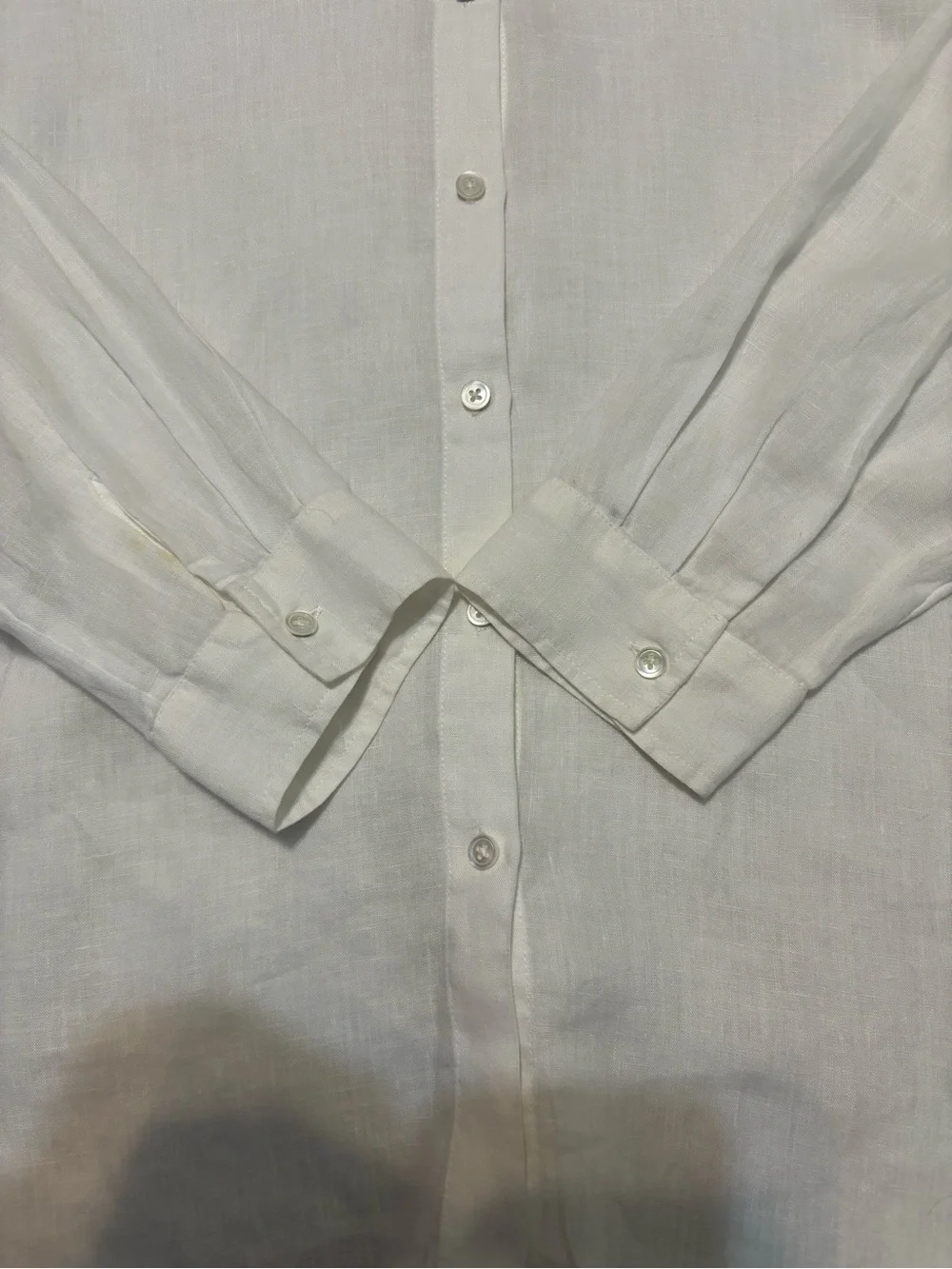 J. Jill 100 % Linen Easy Button Front  Shirt Blouse Top Capsule Size M Medium - Picture 9 of 13